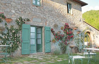 Maison de campagne à vendre Gaiole in Chianti, Toscane:  RIF 3003 Eingang und Garten