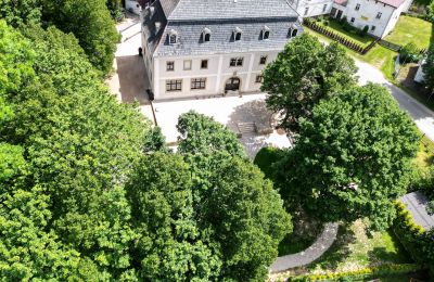 Manoir à vendre Sędzisław, Dwór w Sędzisławiu, Basse-Silésie, Photo Drone