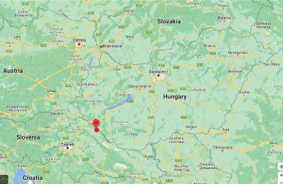 Manoir à vendre Zákányfalu, Zichy-kastély, Comitat de Somogy, Plan de situation