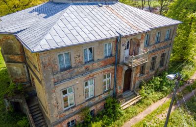Manoir à vendre Parsko, Pałac w Parsku, Grande-Pologne, Photo Drone