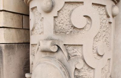 Demeure historique à vendre Neustadt an der Weinstraße, Rhénanie-Palatinat, Blick auf die hintere Terrasse 