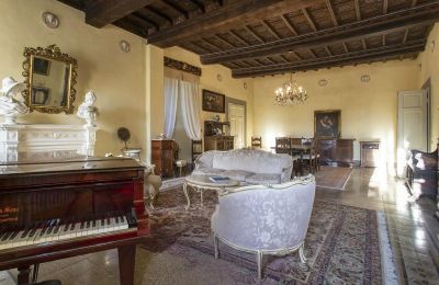 Château médiéval à vendre Croci di Calenzano, Toscane, Salle de séjour
