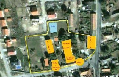 Manoir à vendre Trnavský kraj, okres Hlohovec, Koplotovce, Frídeský kaštieľ, Région de Trnava, Terrain