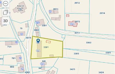 Manoir à vendre 67-120 Broniszów, Lubusz, Plan de situation