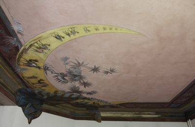 Demeure historique à vendre Faido, Tessin, affresco sala da pranzo restaurato