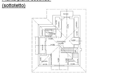 Demeure historique à vendre 28838 Stresa, via Principe di Piemonte, Piémont, Floorplan 2° floor