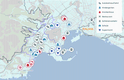 Manoir à vendre Mallorca, Palma, Gènova, Îles Baléares, Lageplan