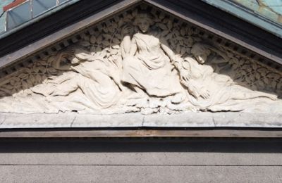 Demeure historique à vendre Koszalin, Marszałka Józefa Piłsudskiego 53, Poméranie occidentale, Tympanon rzeźbiony | Historyczna płaskorzeźba | Sztuka architektoniczna