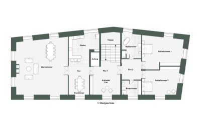 Château à vendre 32683 Barntrup, Rhénanie-du-Nord-Westphalie, Grundriss - 1.OG