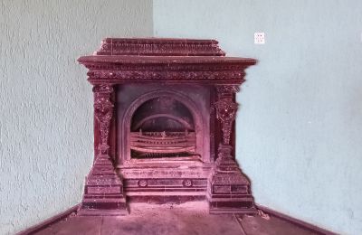Château à vendre Bronów, Pałac w Bronowie, Basse-Silésie, Cheminée
