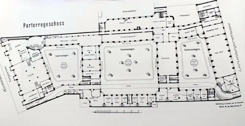 Haus Cumberland Berlin, plan