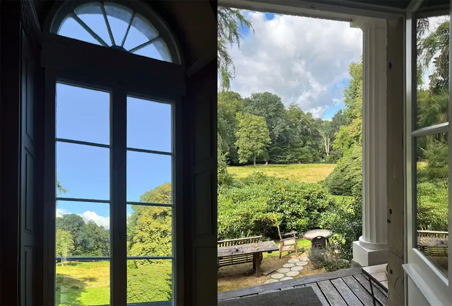Niendorf près de Hambourg : vue sur le parc du manoir