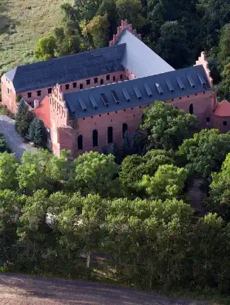 Château gothique en Mazurie, Pologne, Barciany, Varmie-Mazurie