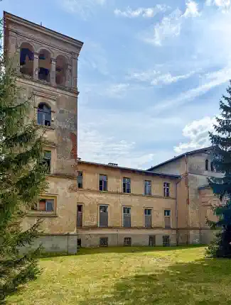 Ancienne loge maçonnique près de Legnica, ouest de la Pologne, Jawor, Basse-Silésie