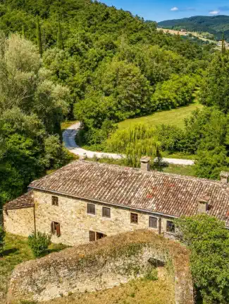 Moulin historique dans la vallée du Niccone, Cortona, Toscane