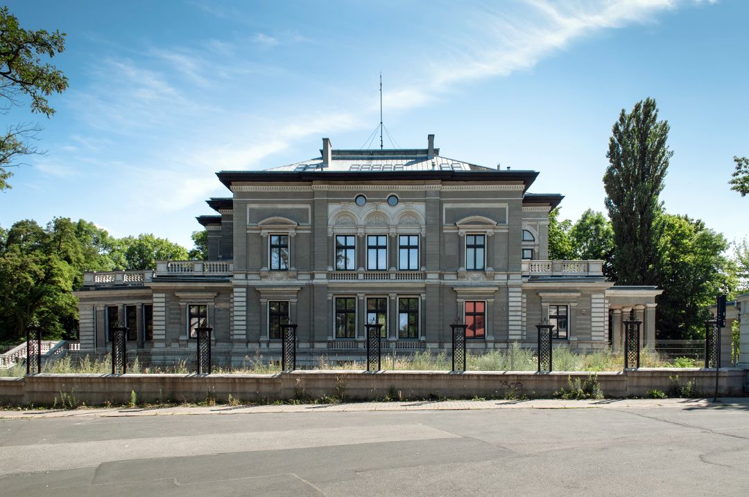 Villa Grohman, Ville de Łódź Villas Historiques Łódź: Villa Grohman, Vue du Nord