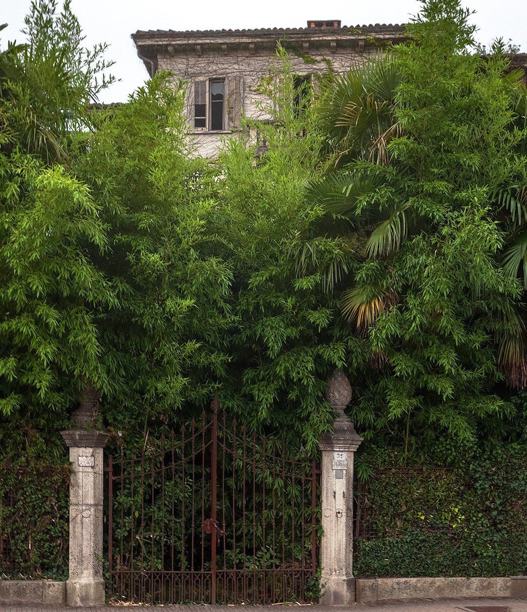 Villa envahie par la végétation à Stresa, Lac Majeur, Piemont